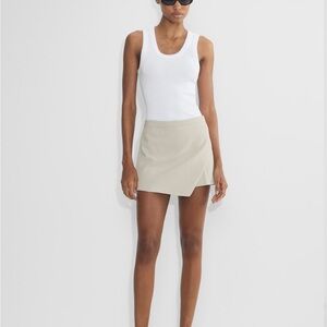 Aritzia Babaton Kelly Skort Matte Pearl 8